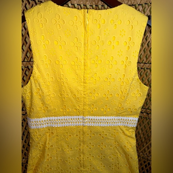Lilly Pulitzer NWT Railee Eyelet Shift Dress St Tropez Yellow Size 4 - Picture 15 of 15